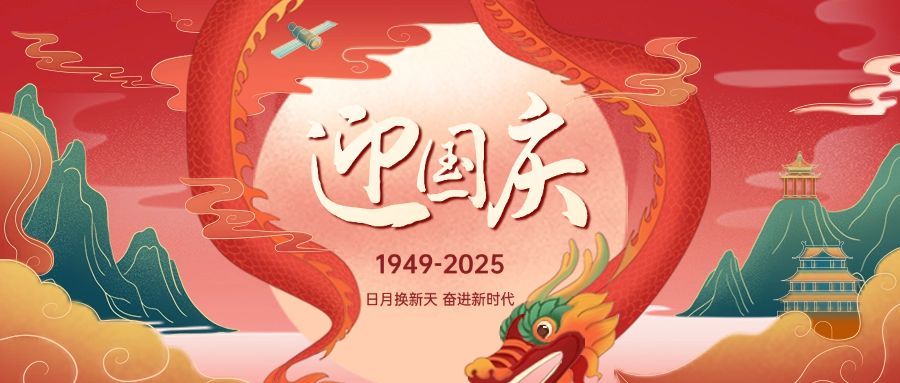 国庆节节日祝福公众号首图预览效果