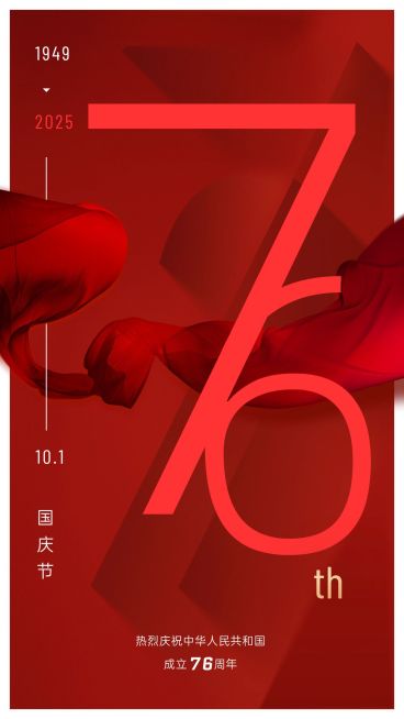 国庆节节日祝福手机海报预览效果