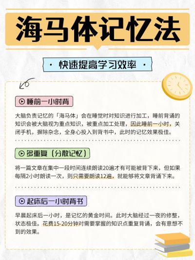教育学习方法科普攻略指南手帐风小红书配图