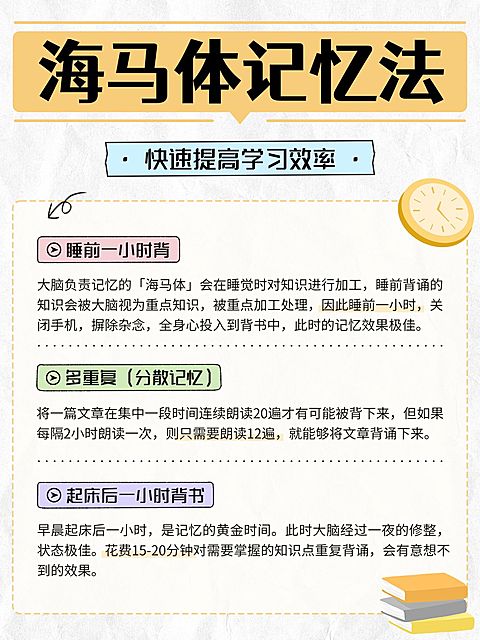 教育学习方法科普攻略指南手帐风小红书配图