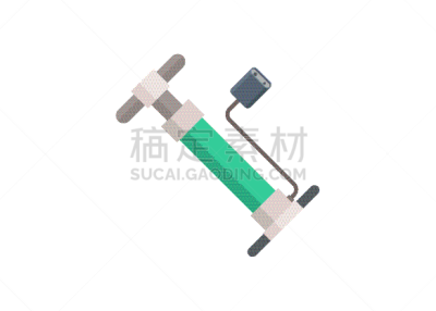 气泵,绘画插图,小的,平坦的,机器活塞,背景分离,软管,风,打气筒,自行车