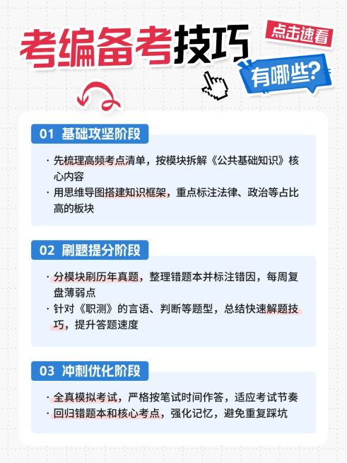 教育培训职业教育考编备考攻略小红书配图预览效果