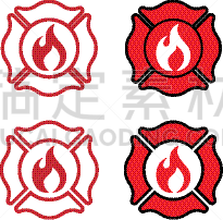 模板,矢量,消防队,证章,品牌名称,绘画插图,数字10,传媒,热,专业人员