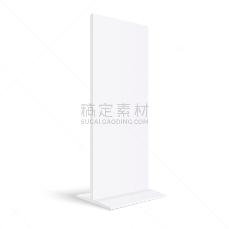 市场营销,三维图形,绘画插图,布告栏,空白的,矢量,图腾柱,侧面视角,白色背景,透视图