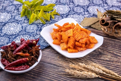 美食系列写实辣条辣片细节图