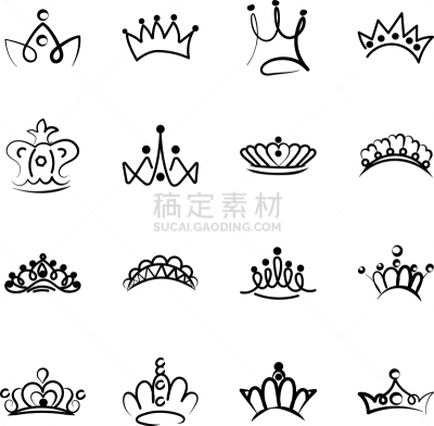 王冠,华丽的,传统,头饰,华贵,饰头巾,画画,设计