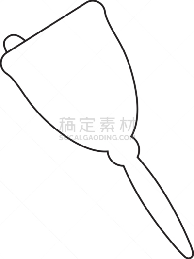 手铃,白色,鼎,传统,金属,品牌名称,矢量,大特写,教育,绘制