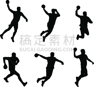 手球,体育团队,运动,波兰,背景分离,球,仅男人,剪贴画,绘画插图,进行中