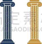 模板,矢量,品牌名称,绘画插图,柱子,办公大楼,数字10,传媒,华丽的