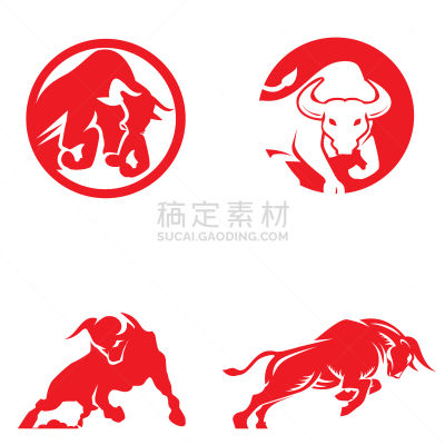 公牛,品牌名称,剪贴画,商务,红色,野生动物,动物,布置,剪影,设计