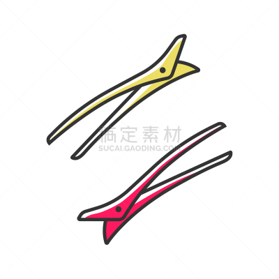 专业人员,女人,发夹,头发,发夹子,珠针,绘画插图,美发师,计算机图标,矢量
