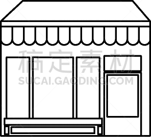 分离着色,商店,建筑业,图标,信息图表,商务,建筑外部,外立面,房屋,城镇