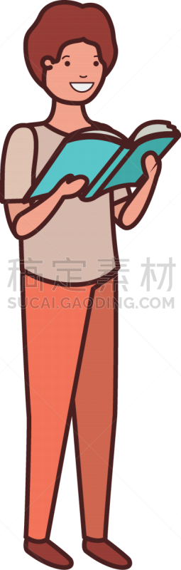 男孩,书,学生,手,世界读书日,书店,儿童,童年,草图,读书
