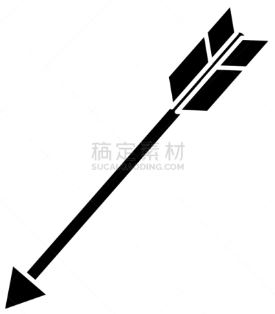 分离着色,箭,蝴蝶结,华丽的,传统,箭术,概念,图像,装饰