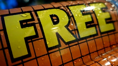 闪烁的单词‘free’-视频