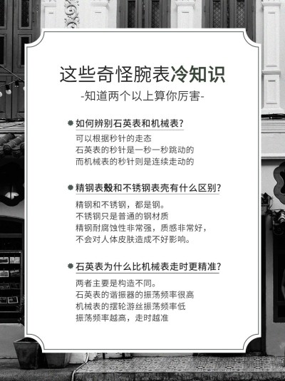 奢侈品大牌知识科普小红书封面配图