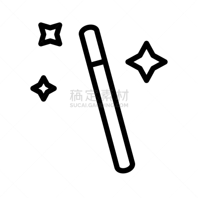 巫术,计算机图标,家庭,线条,轮廓,矢量,飘然,图像,魔杖,惊奇