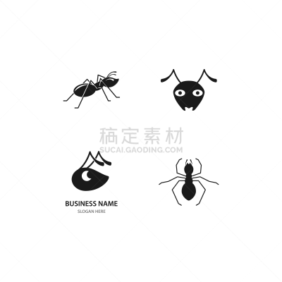 品牌名称,蚂蚁,驱虫剂,小的,社区,害虫根除者,寄生的,动物头,圆形,绘画插图