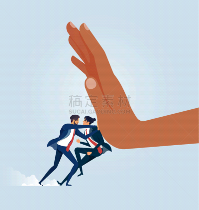 男商人,分针,商务,经理,小的,想法,推,保护
