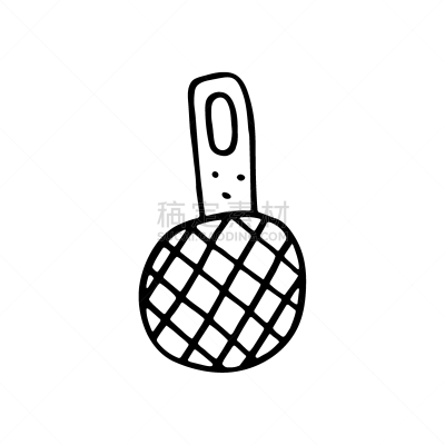 绘画插图,乱画,滤器,矢量,主菜盘,厨房器具,动物手,可爱的,热,配方