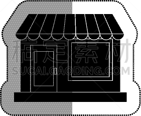 分离着色,外立面,商店,图标,商务,建筑外部,食品杂货,图像,超级市场,建筑业