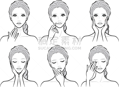 女人,绘画插图,可爱的,头痛,脖子,玷污的,时装模特,人的眼睛,人的脸部,半身像