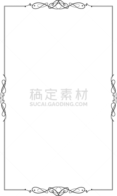 边框,极简构图,矢量,国境线,华丽的,菜单,请柬,线条,结婚请柬,简单