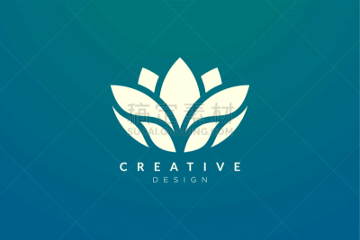 design abstract flower and leaf logo for spa