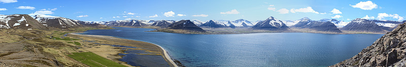 西峡湾的峡湾全景