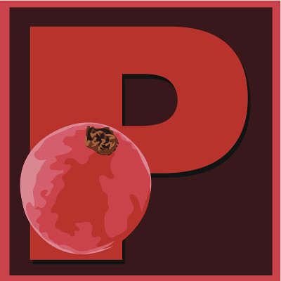 字母P代表石榴