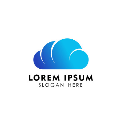 云符号设计模板矢量图标