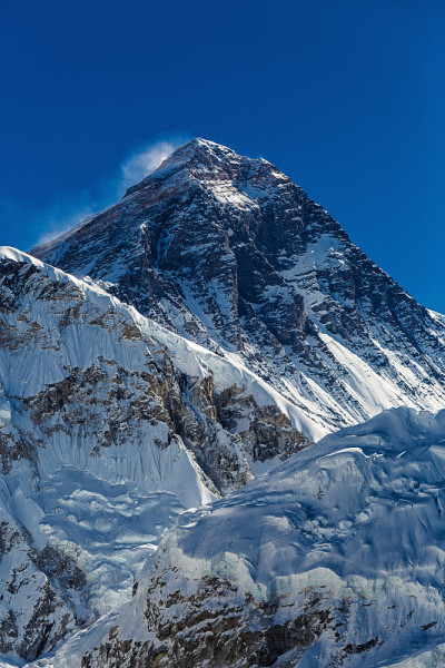 喜马拉雅山的雪山