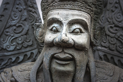 泰国曼谷卧佛寺的中国石像