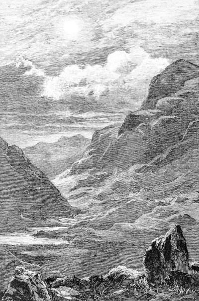 Dunloe的缺口(Bearna an Choimín)摘自1886年的《英语画报》