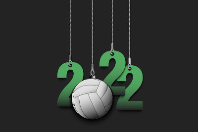 2022年新年快乐，打排球