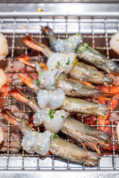 烤虎虾烧肉