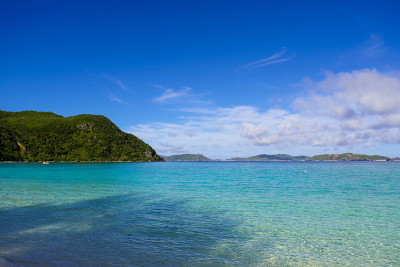 冲绳一个偏远岛屿的风景