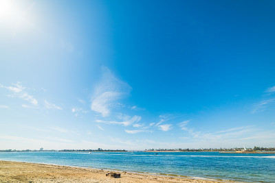 蓝天下的Mission Bay