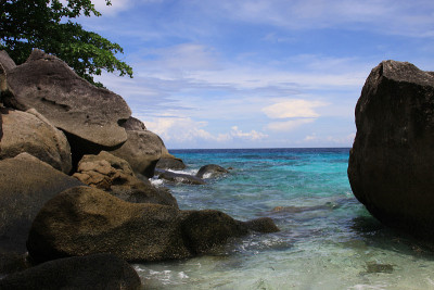 Similan岛。神奇的海滩