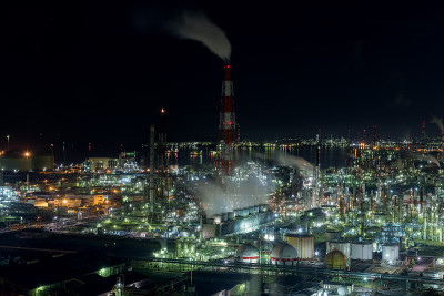 yokkaichi市植物夜景