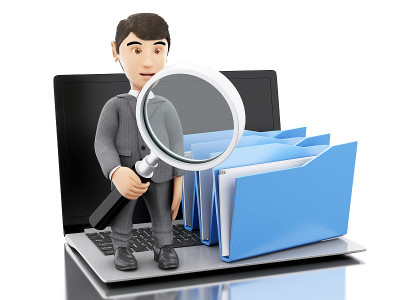 3d商人检查文件夹。