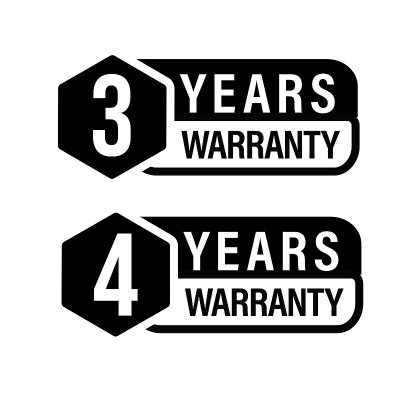 3年保修，4年保修