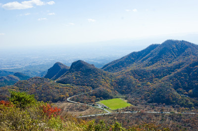 群马县秋日的哈鲁纳山