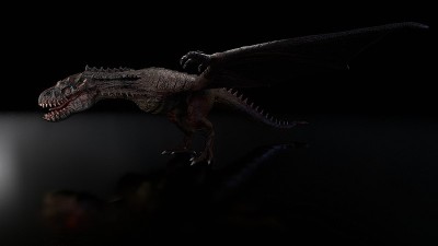 怪物的背景，3d渲染
