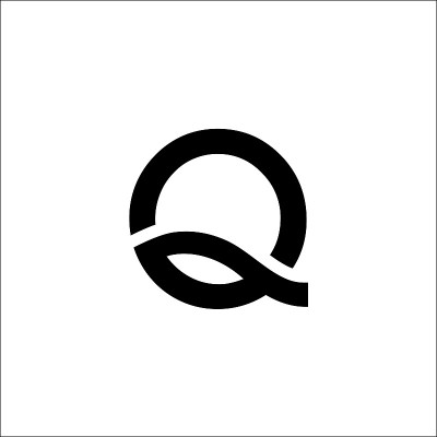 首字母q标志矢量