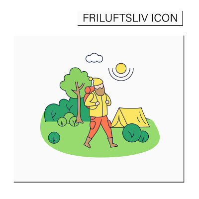 Friluftsliv彩色图标