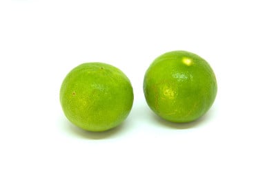 绿柠檬孤立