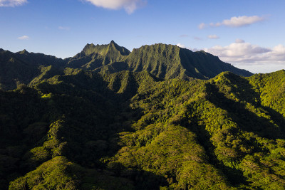 库克岛拉罗汤加岛内部的火山