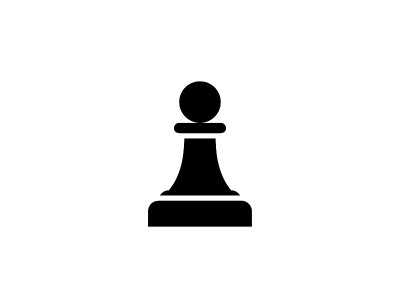 棋子矢量图标。孤立象棋图形扁平符号