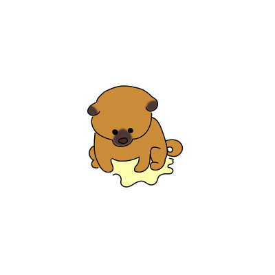小狗撒尿